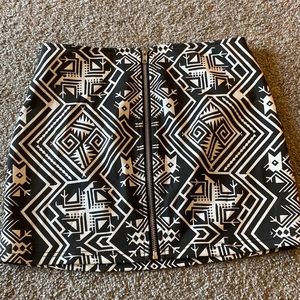 Forever 21 tribal pattern skirt